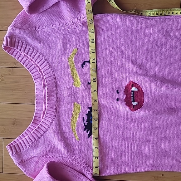 Sweater Dress VTG Betsey Johnson Vampire Fang SZ L - Picture 12 of 13